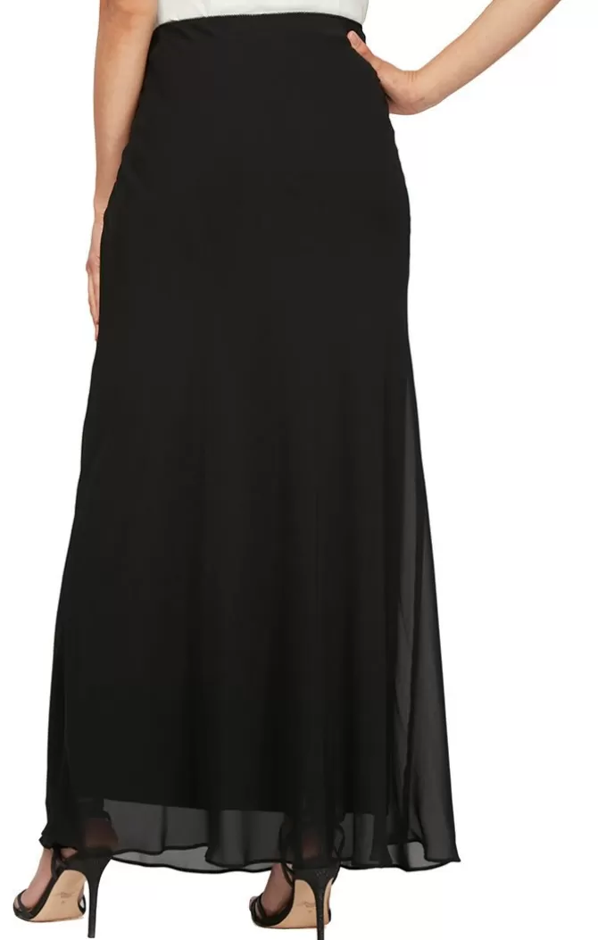 Women Alex Evenings All Regular*A-Line Long Chiffon Skirt