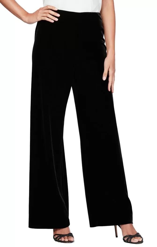 Women Alex Evenings Pants*Flat Front Velvet Pant