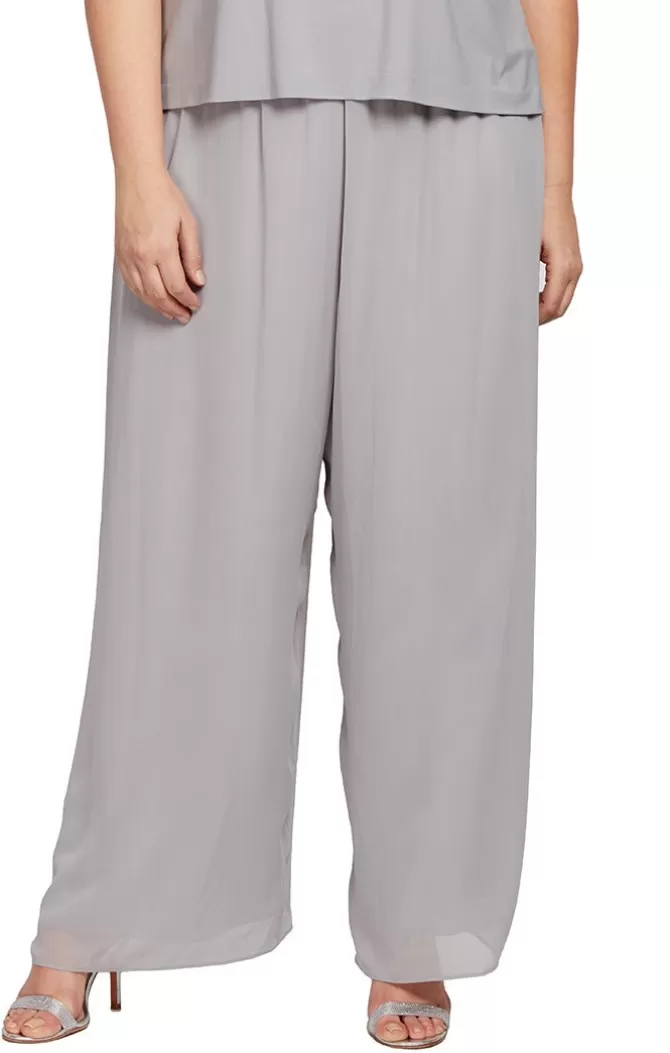 Women Alex Evenings All Plus*Plus Chiffon Pant