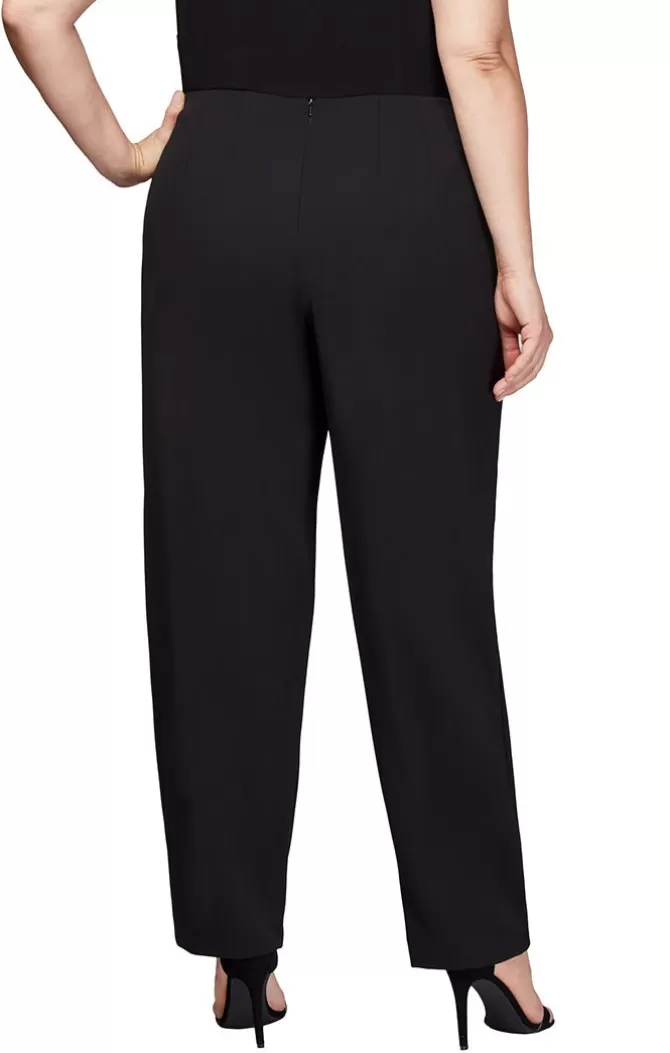 Women Alex Evenings All Plus*Plus Crepe Slim Leg Pant