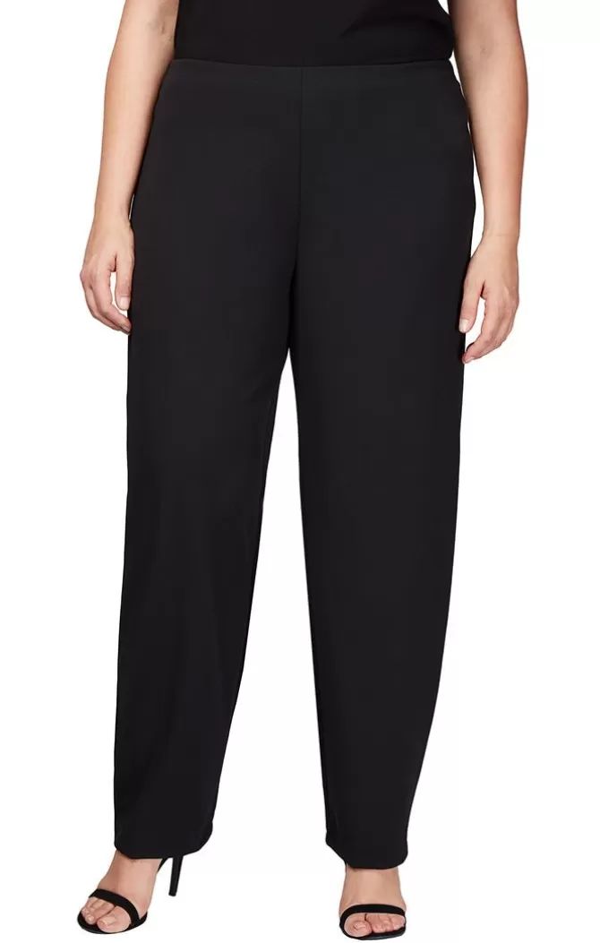 Women Alex Evenings All Plus*Plus Crepe Slim Leg Pant