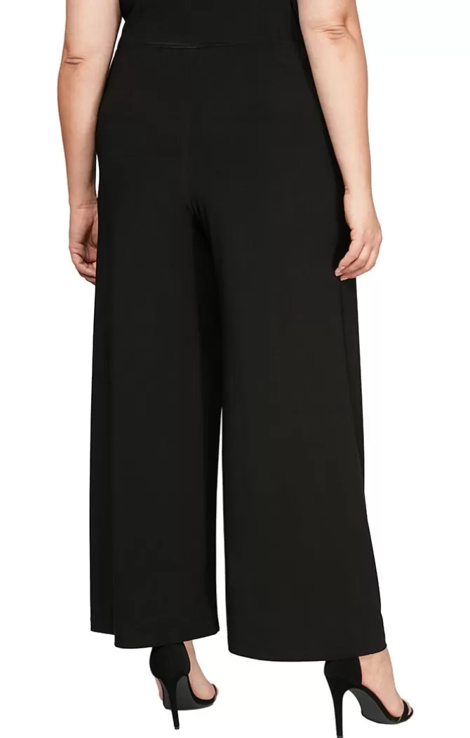 Women Alex Evenings All Plus*Plus Matte Jersey Straight Leg Long Pant