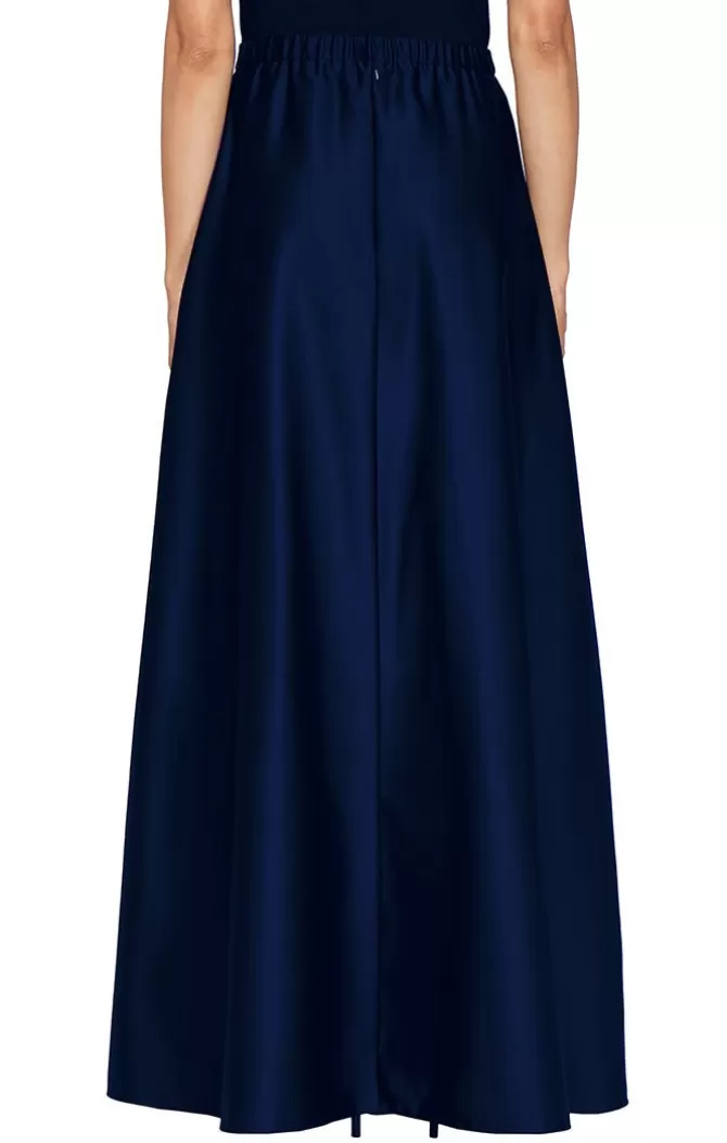 Women Alex Evenings Skirts*Satin Ballgown Skirt With Pockets And Inverted Pleat Detail