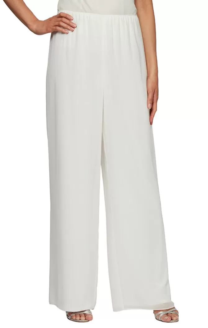 Women Alex Evenings All Regular*Silky Chiffon Pant